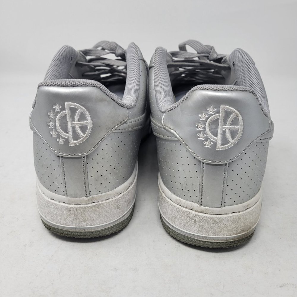Nike Air Force 1 Low '07 LV8 Metallic Silver Perforated 718152-013 AF1 Olympic - Picture 4 of 11